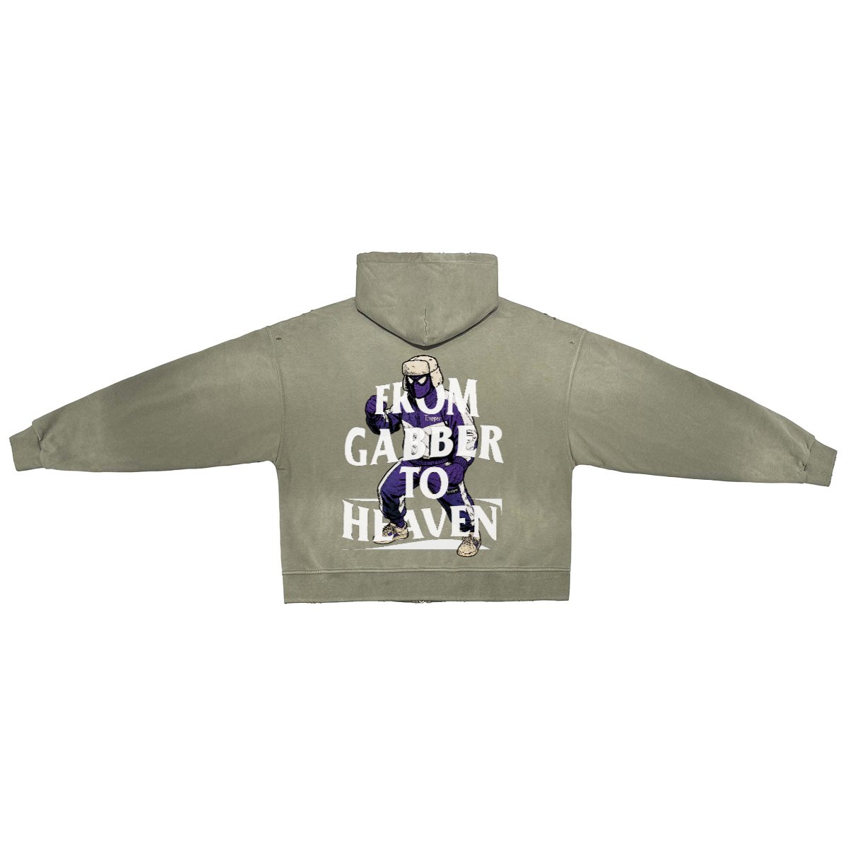 GABBER TO HEAVEN UPCORE V2 Unisex ZIP Sweatshirt