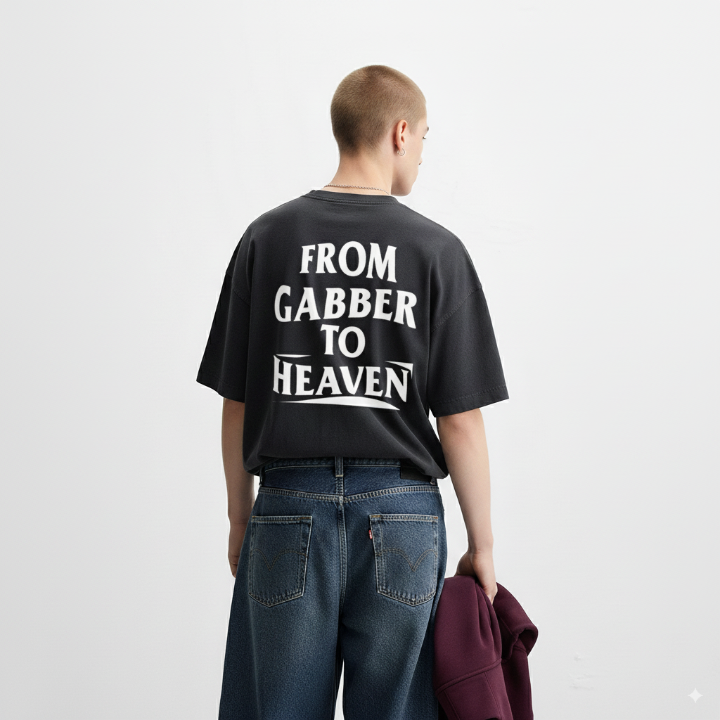 GABBER TO HEAVEN BASIC Oversize Unisex T-Shirt